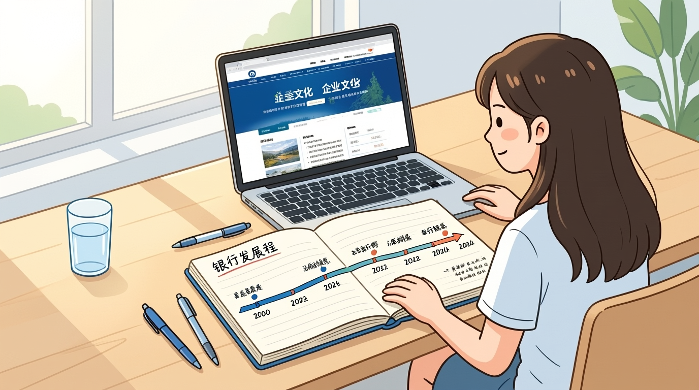 考生整理银行特色知识笔记的场景图