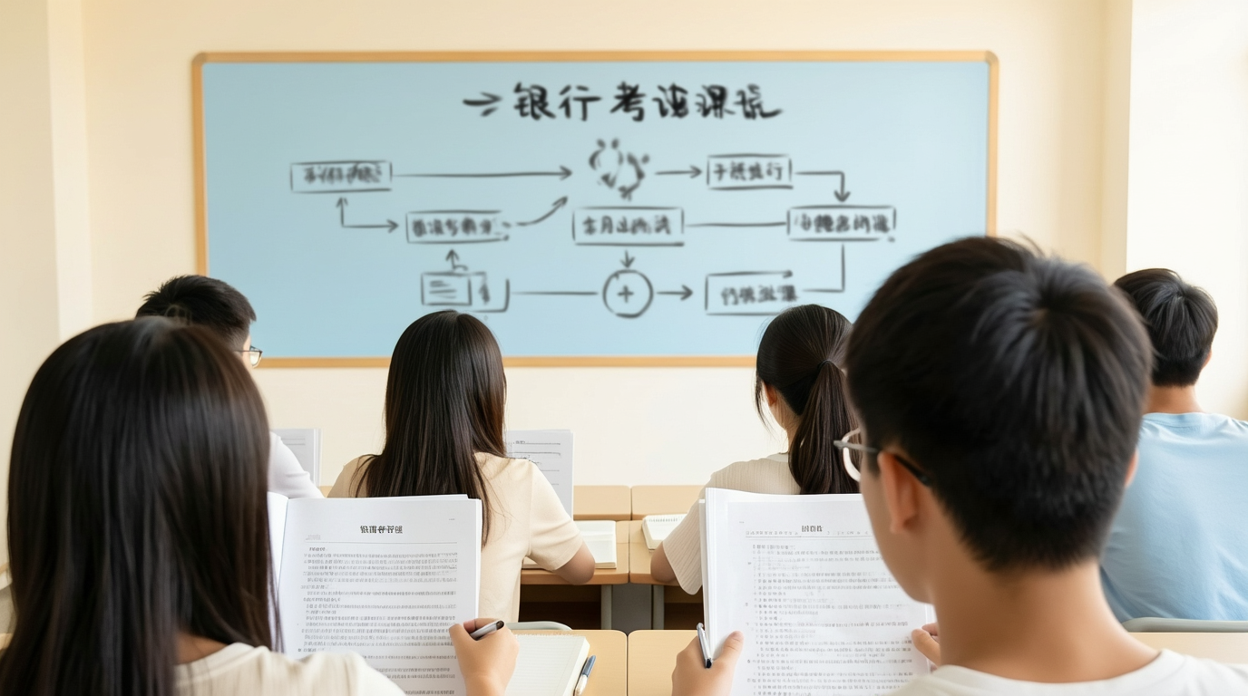 银行秋招备考学习场景配图
