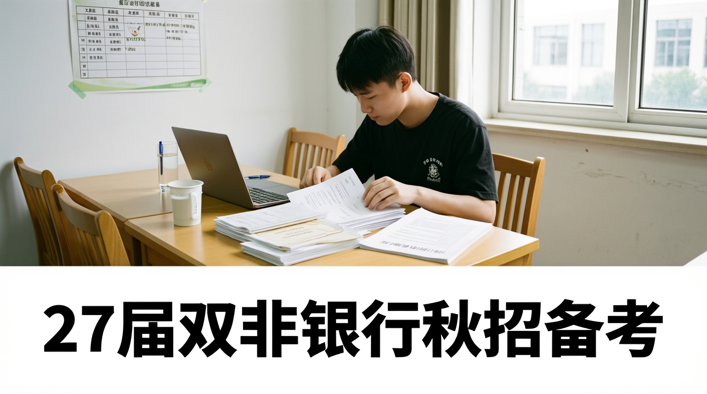 27届双非考生准备银行秋招网申材料场景
