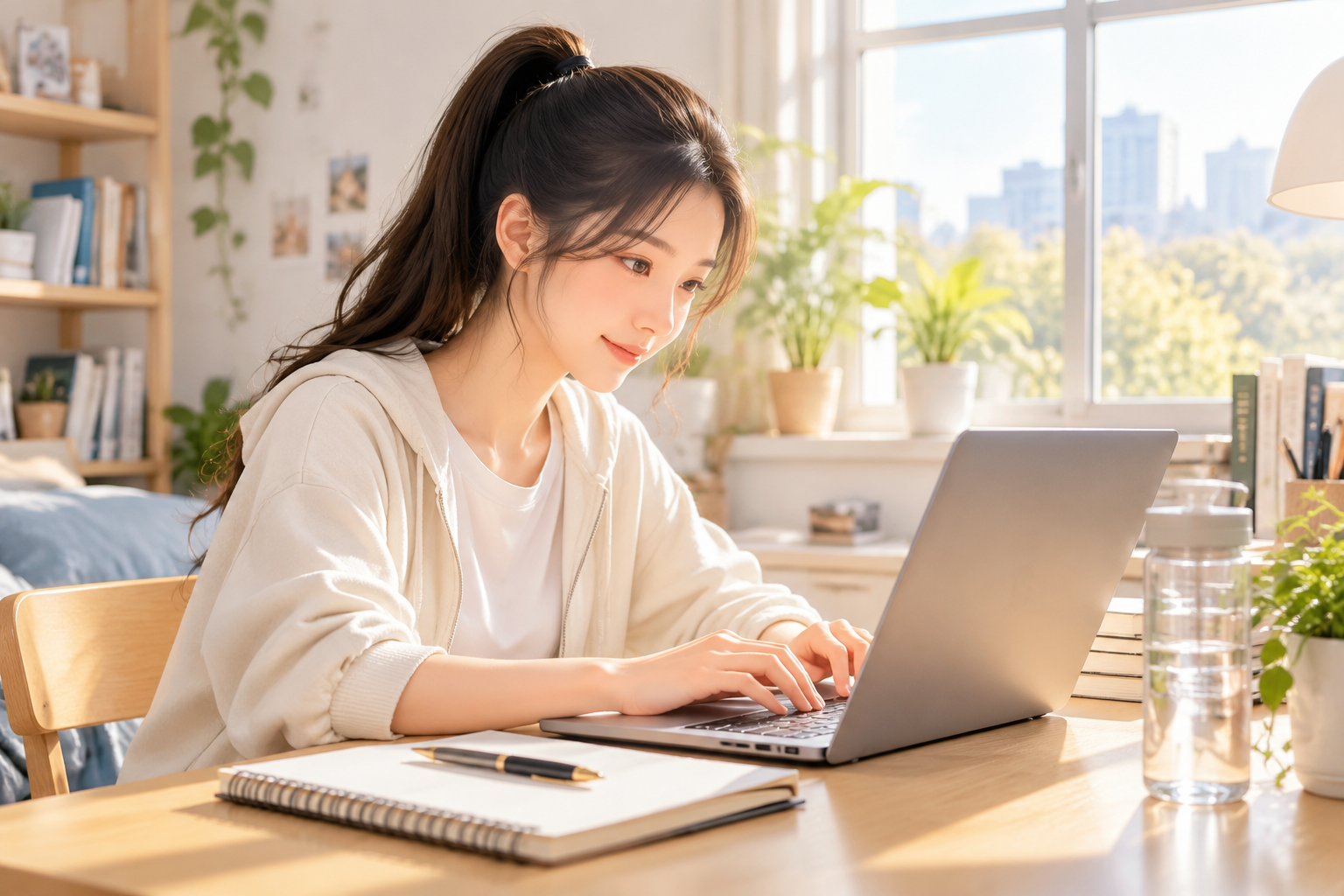 学生用笔记本电脑填报银行秋季校园招聘网申