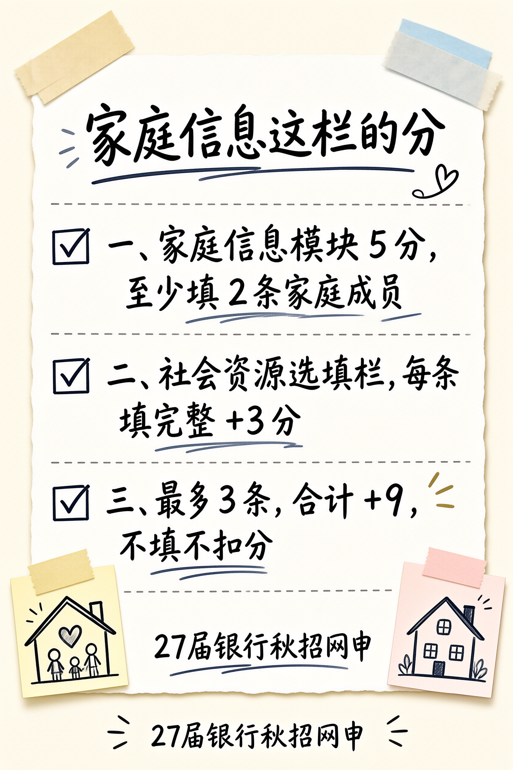 家庭信息与社会资源栏分值说明