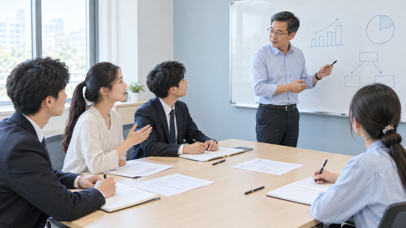 银行面试班上课现场